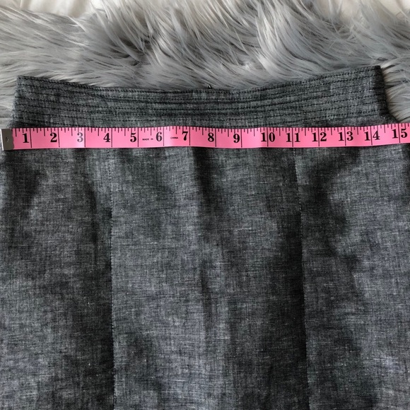 Banana Republic Linen denim color pencil skirt M3 - Picture 6 of 7